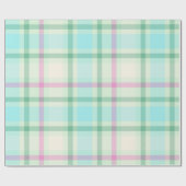 Tartan Kariertes Pastellpapier Geschenkpapier (Flach)