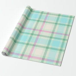 Tartan Kariertes Pastellpapier Geschenkpapier