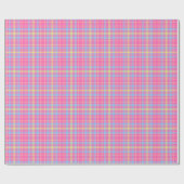 Tartan-kariertes rosa, blau, lila, Gelb-Nr. 53 Geschenkpapier (Flach)