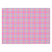 Tartan-kariertes rosa, blau, lila, Gelb-Nr. 53 Tischdecke (Vorderseite (Horizontal))