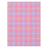 Tartan-kariertes rosa, blau, lila, Gelb-Nr. 53 Tischdecke (Vorderseite)