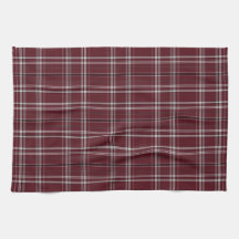 Tartan-kariertes Rot-, Schwarzes u. Weiß-Nr. 51