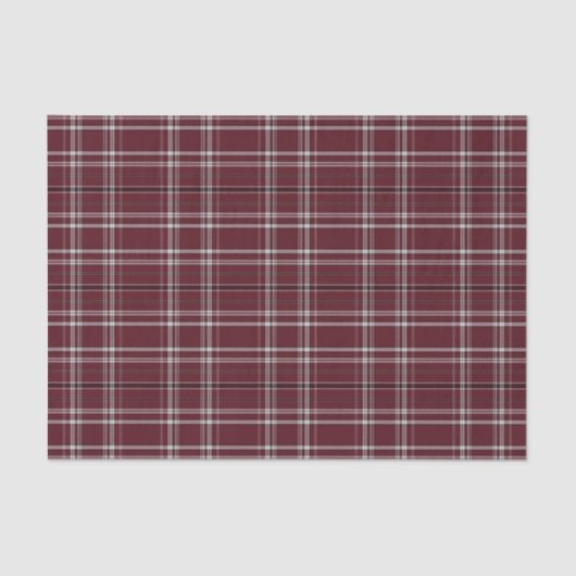 Tartan-kariertes Rot-, Schwarzes u. Weiß-Nr. 51 Seidenpapier (Vorderseite)
