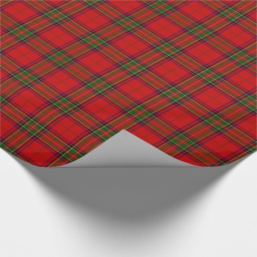 Tartan Kariertes Stoffmuster Geschenkpapier (Ecke)