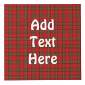 Tartan Kariertes Stoffmuster Würfel (Vorderseite)