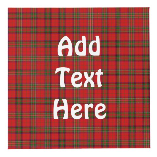 Tartan Kariertes Stoffmuster Würfel (Vorderseite)