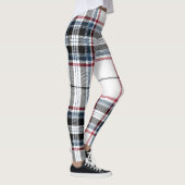 Tartan-kariertes Trendy blaues Rot-Schwarz-weißes Leggings (Rechts)
