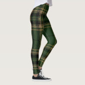 Tartan-kariertes Trendy grünes schwarzes Leggings (Rechts)