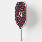 Tartan-Karo-Monogramm Pickleball Schläger (Links)