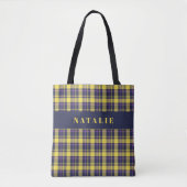 Tartan Karo personalisiert Winter Tasche (Vorderseite)