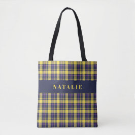 Tartan Karo personalisiert Winter Tasche