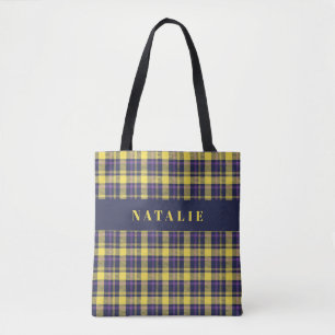 Tartan Karo personalisiert Winter Tasche