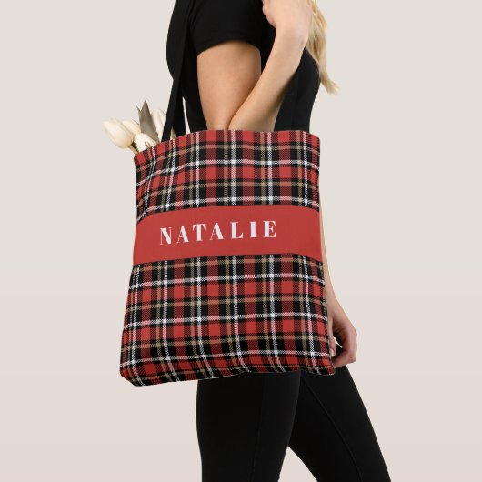 Tartan Karo personalisiert Winter Tasche (Von Nahem)