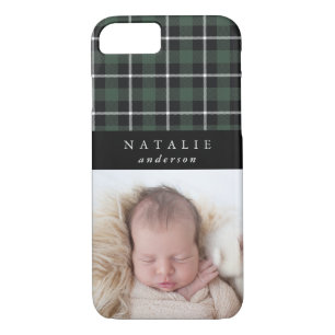 Tartan Karo personalisierter Foto Winter Case-Mate iPhone Hülle