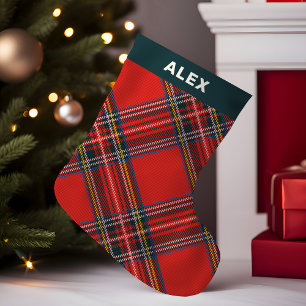 Tartan Karo Rot Weihnachten Kleiner Weihnachtsstrumpf