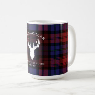 Tartan Karomuster Clan MacLachlan Familienhaus am Kaffeetasse