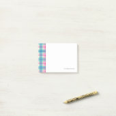 Tartan, Karomuster Post-it Klebezettel (Auf Schreibtisch)