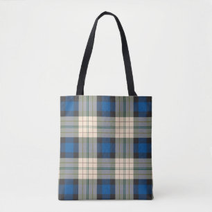 Tartan Karomuster - traditionelles blau beige Tasche