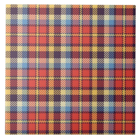 Tartan Keramik Fliese (Vorderseite)