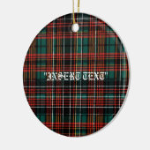 Tartan Keramik Ornament (Links)