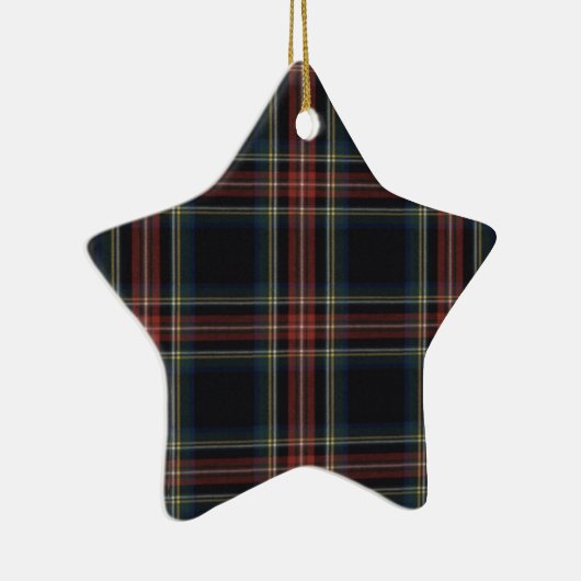 Tartan Keramik Star Ornament (Rechts)