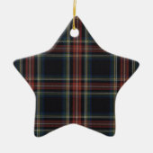 Tartan Keramik Star Ornament (Vorne)