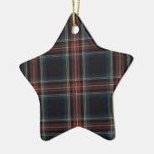 Tartan Keramik Star Ornament (Links)