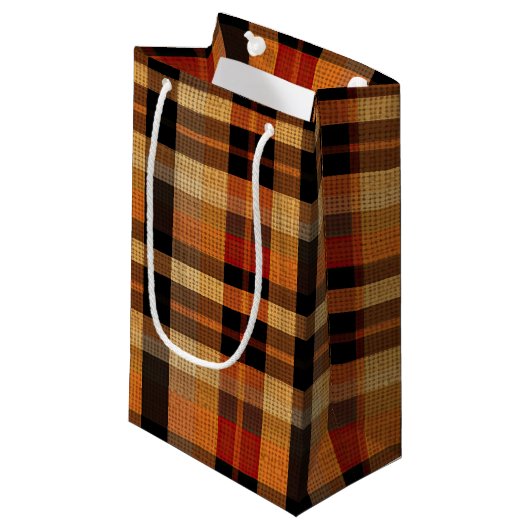 Tartan Kleine Geschenktüte (Vorderseite Schrägansicht)