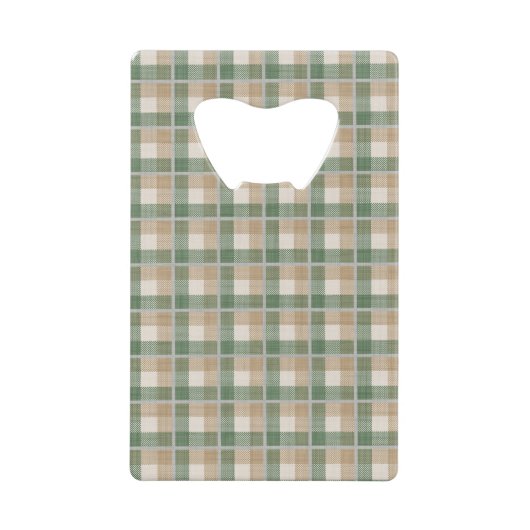 Tartan Kreditkarten Flaschenöffner (Vorderseite)