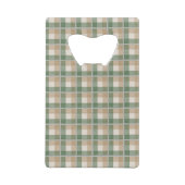 Tartan Kreditkarten Flaschenöffner (Rückseite)
