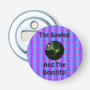 Tartan Lawn Bowls Bowled Beautiful Design, Flaschenöffner