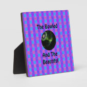 Tartan Lawn Bowls Bowled Beautiful Design, Fotoplatte (Vorderseite)