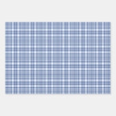 Tartan - Licht bis Marineblau - Differenz Geschenkpapier Set (Vorderseite 2)