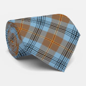 Tartan Light Blue und Tan Kariert Krawatte (Gerollt)
