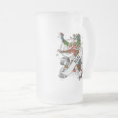 Tartan Lion Mattglas Bierglas (VorderseiteRechts)