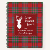 Tartan MacBean Kariert Holiday Family Rezepte Notizblock (Vorderseite)