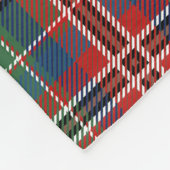 Tartan MacCulloch Kariert Red Blue Green Kariert Fleecedecke (Ecke)