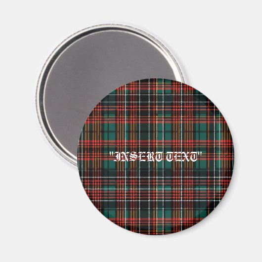 Tartan Magnet (Vorderseite/Rückseite)