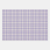 Tartan - Mauve-Cement White-Dark Lila Geschenkpapier Set (Vorderseite 2)