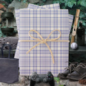 Tartan - Mauve-Cement White-Dark Lila Geschenkpapier Set