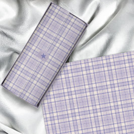 Tartan - Mauve-Cement White-Dark Lila Seidenpapier