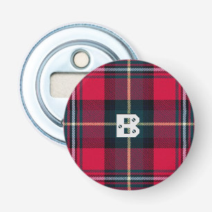 Tartan mit/aus Ihren Initialen(n) Flaschenöffner