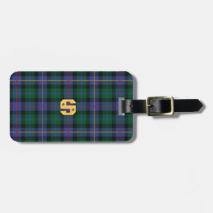 Tartan mit (oder ohne) Ihrem Initial Gepäckanhänger