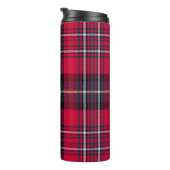 Tartan mit (oder ohne) Ihren Initialen Thermosbecher (Nach rechts gedreht)