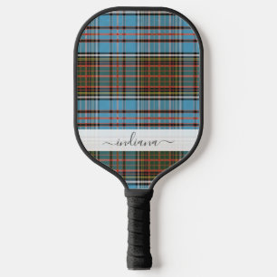 Tartan Monogram Kariert Script Clan Anderson Pickleball Schläger