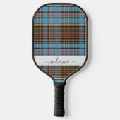 Tartan Monogram Kariert Script Clan Anderson Pickleball Schläger (Rückseite)