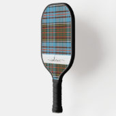 Tartan Monogram Kariert Script Clan Anderson Pickleball Schläger (Links)