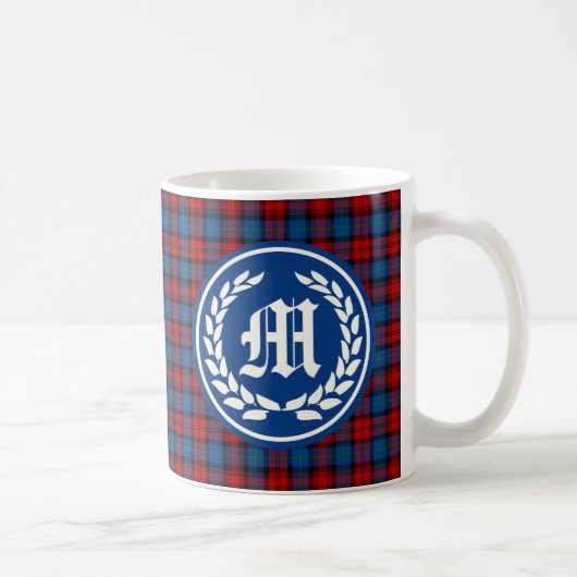 Tartan-Monogramm Clan MacLachlan Kaffeetasse (Rechts)