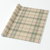 Tartan Muster8 Weiche Schicht und Rose Pink ID210 Geschenkpapier (Ungerollt)