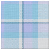 Tartan Muster Blau und Weiß ID210 Stoff (Nahaufnahme)